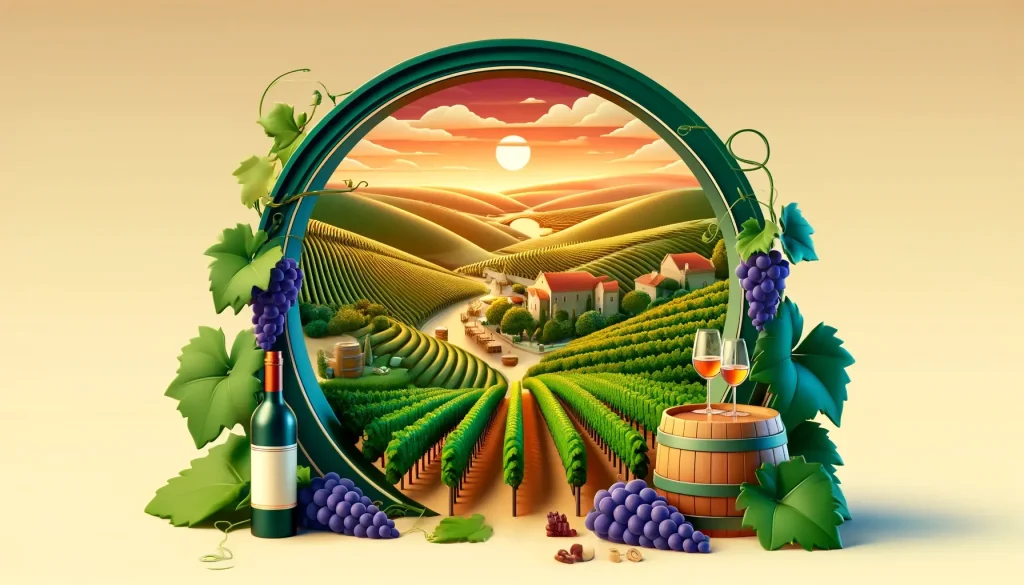 Image featuring a picturesque vineyard in the Alentejo
