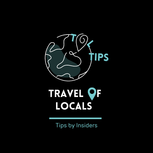 Travel of locals logo - Black background