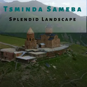 Tsminda Sameba Drone View
