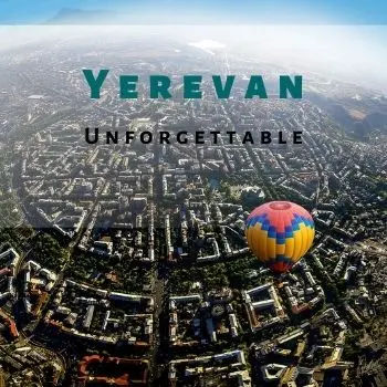 Yerevan and a hot air ballon